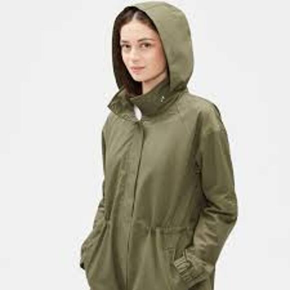 EILEEN FISHER Hidden Hood Jacket *Beige Color - Picture 8 of 8